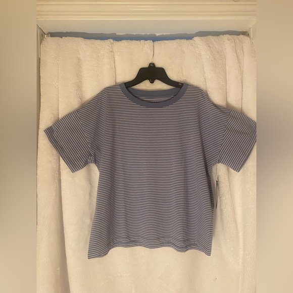 Rachel Roy striped short sleeved shirt - Picture 1 of 1